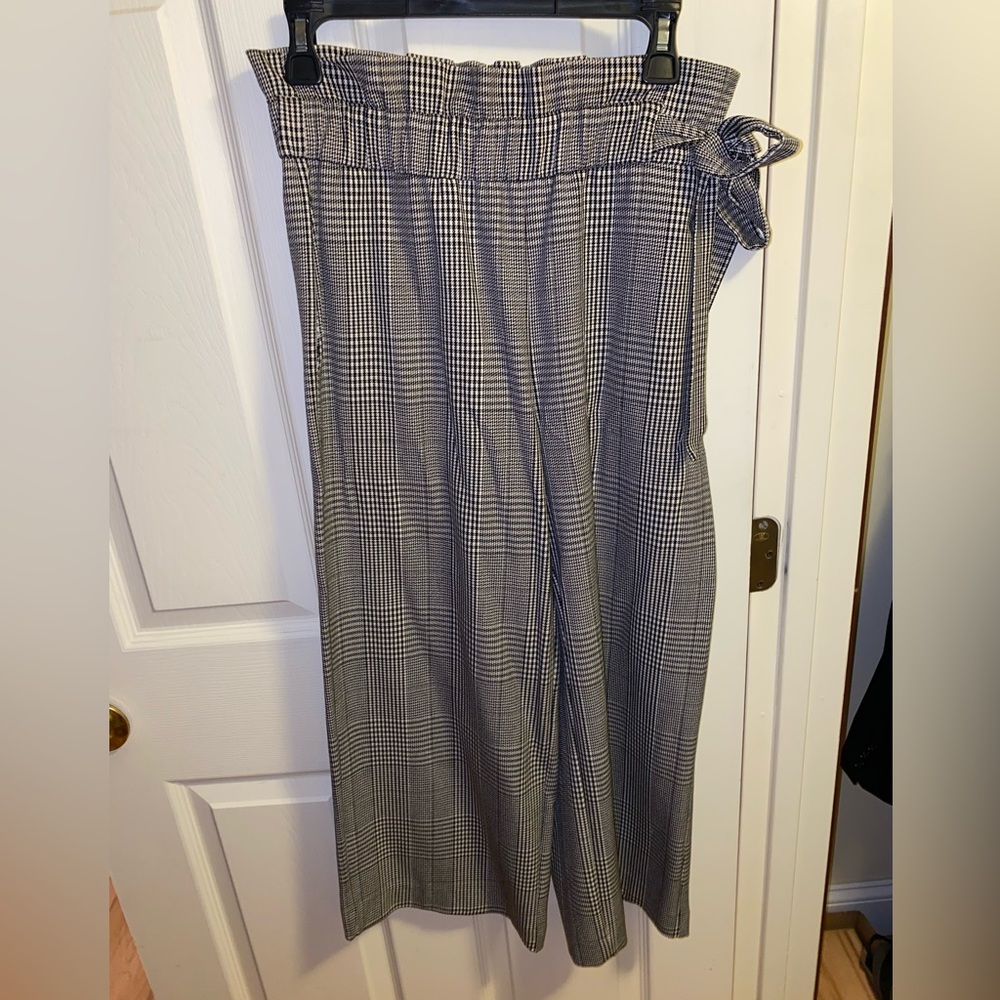 Plaid Zara culottes